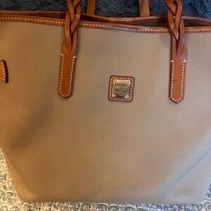 Dooney & Bourke Brown Tote with Braided Handles